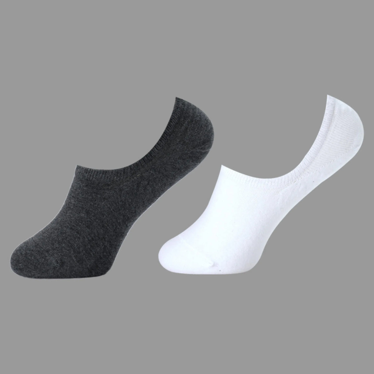 Free Dark Gray White Socks-2Pc for Women Image