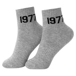 Free Gray Printed Socks for Men Image