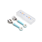 Free Blue Spoon & Fork Set Image