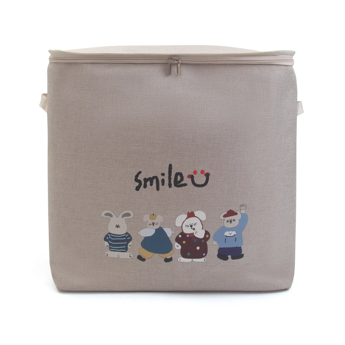 Free Beige Storage Basket Image