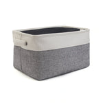 Free White Grey Storage Basket Image