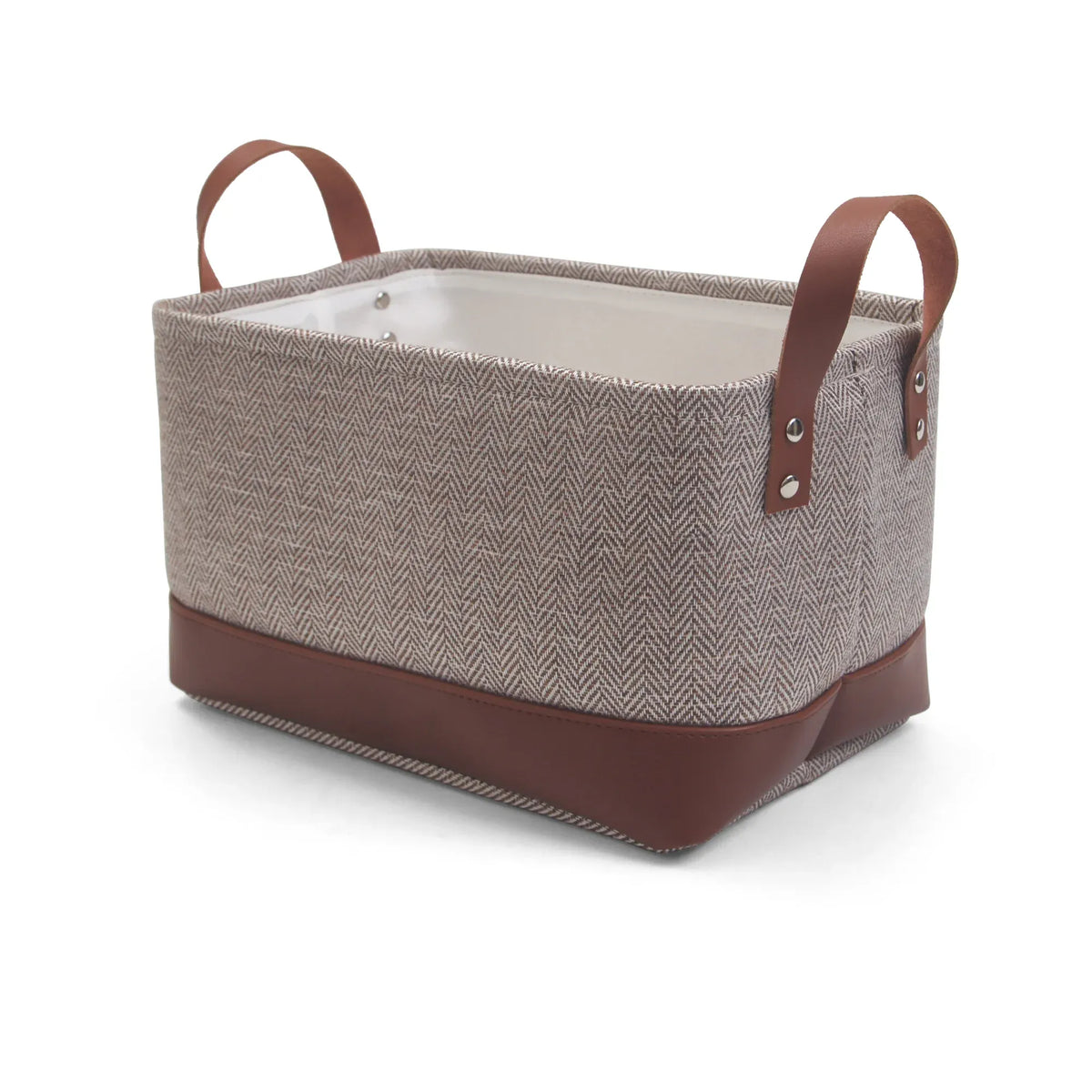 Free Brown Storage Basket Image