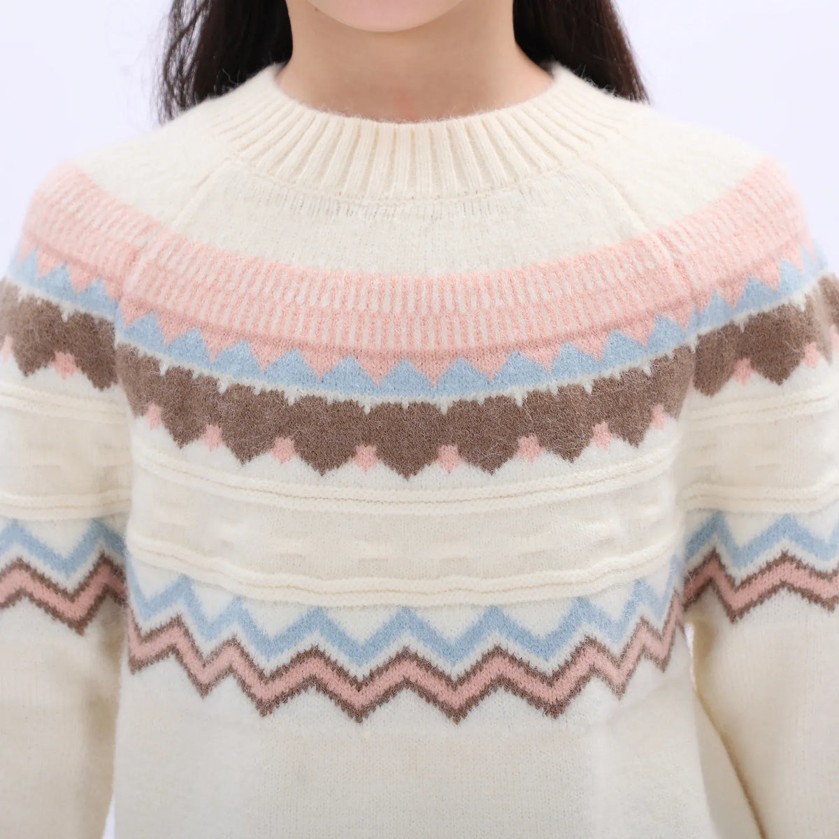 Casual Embroidery Sweater for Girls Image