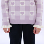 Casual Checked Sweater for Girls Image