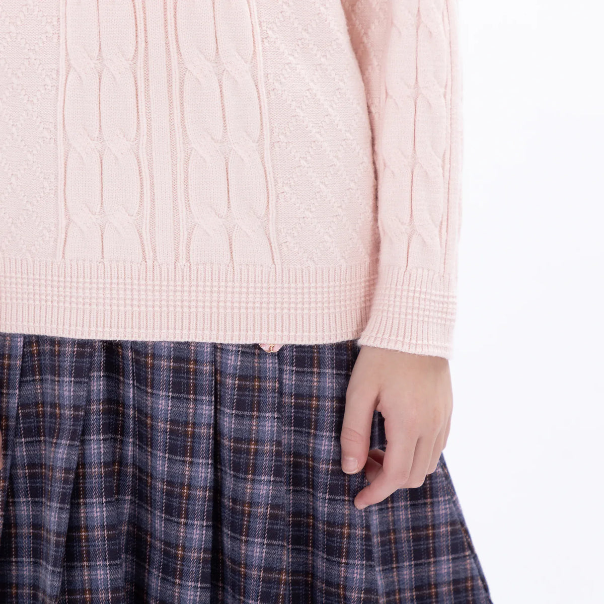 Casual Jacquard Sweater for Girls Image