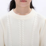 Casual Jacquard Sweater for Girls Image