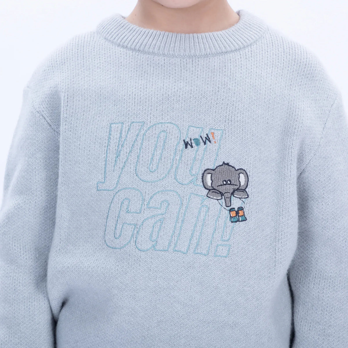 Casual Embroidery Sweater for Boys Image