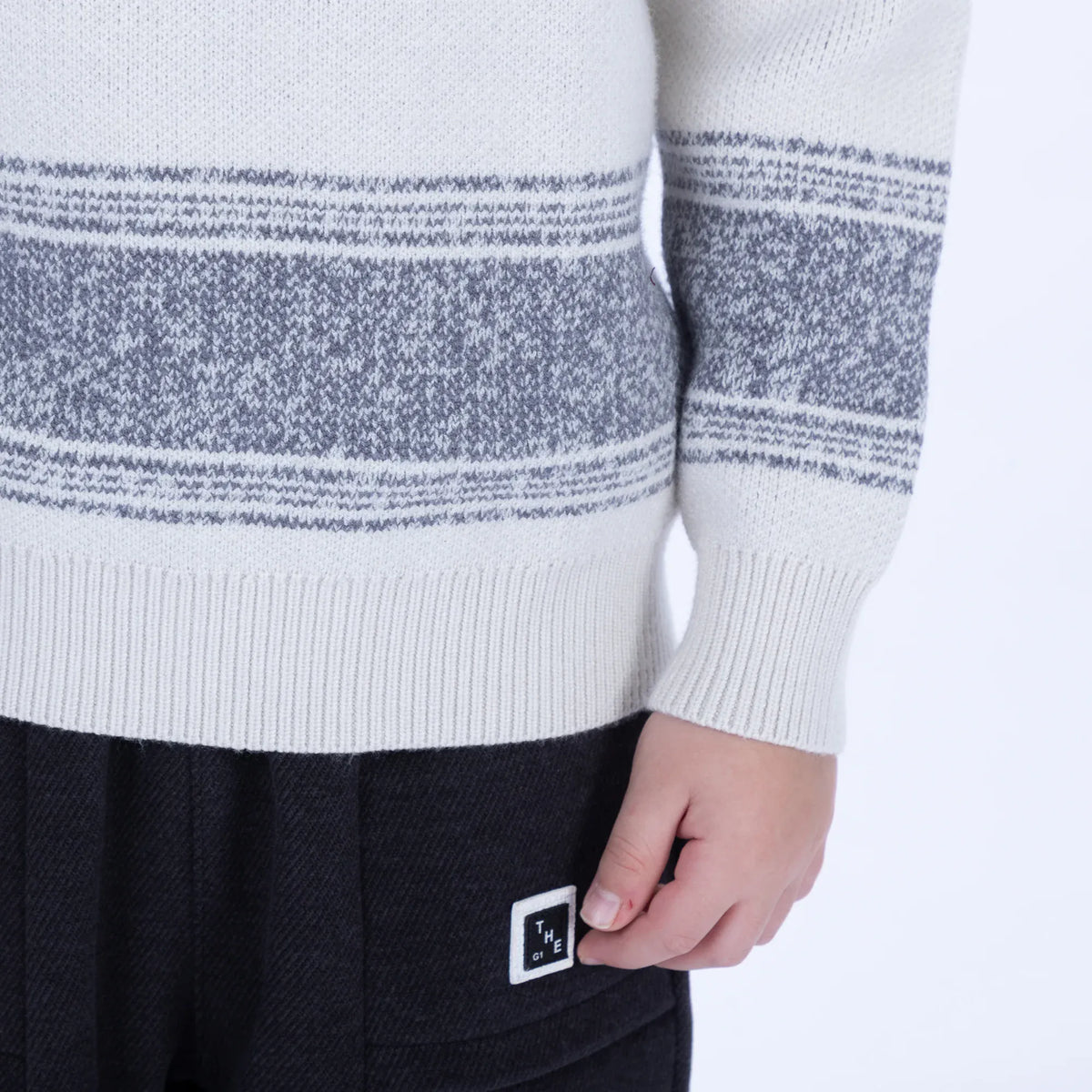 Casual Striped Sweater for Boys Image