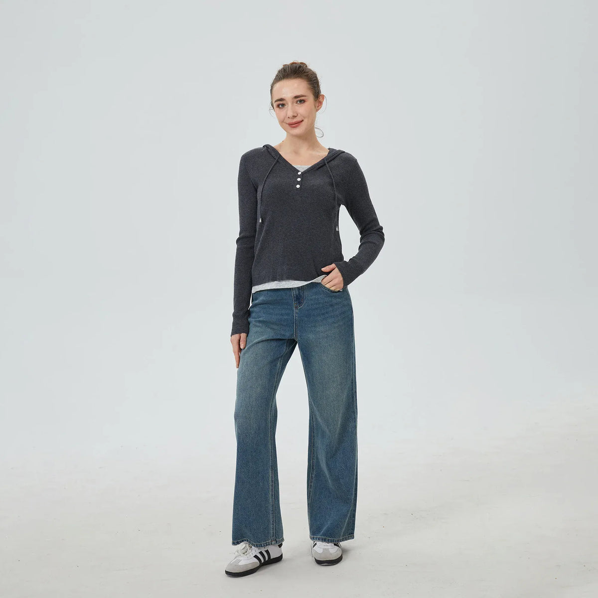 Color-Blocked Sweater for Women Image