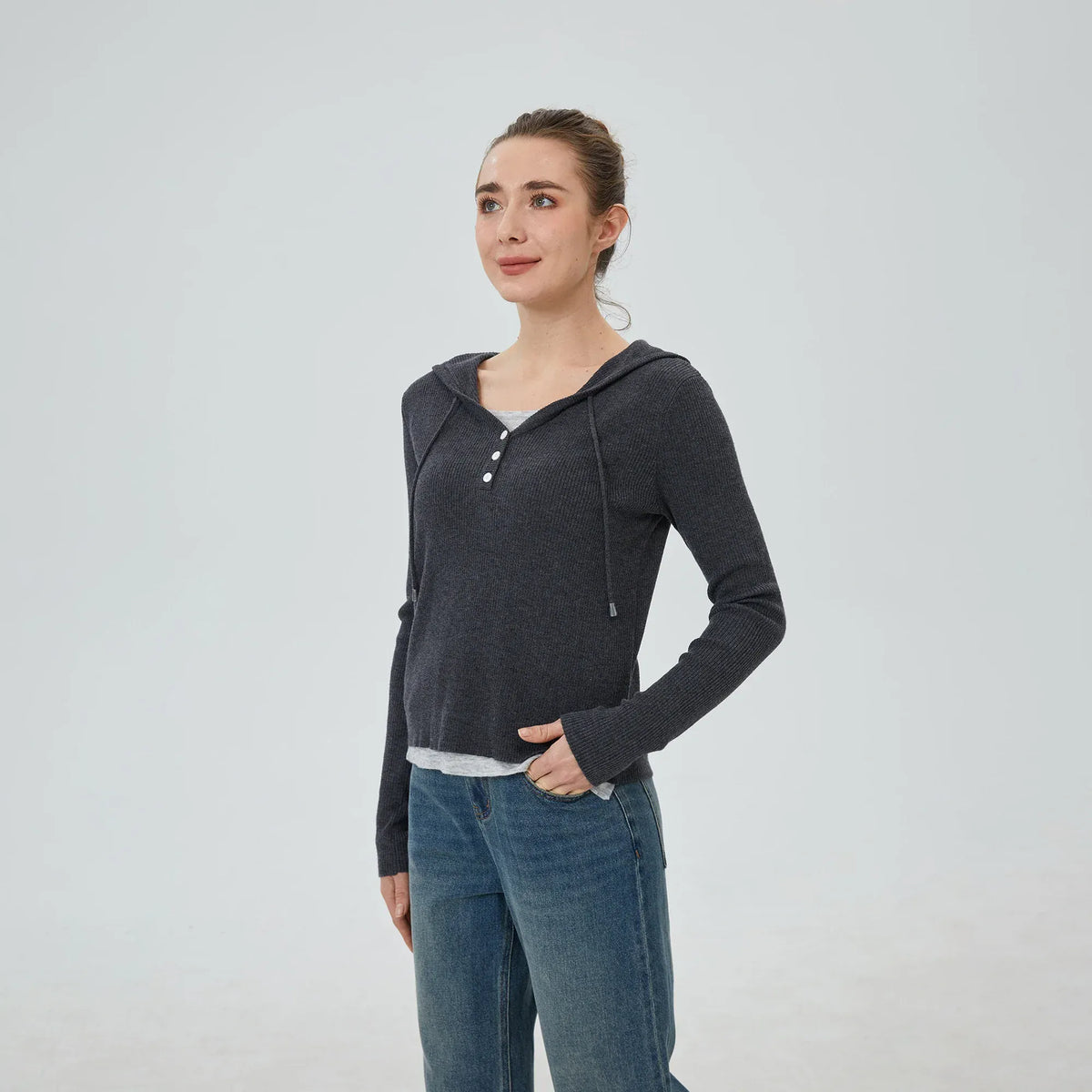 Color-Blocked Sweater for Women Image