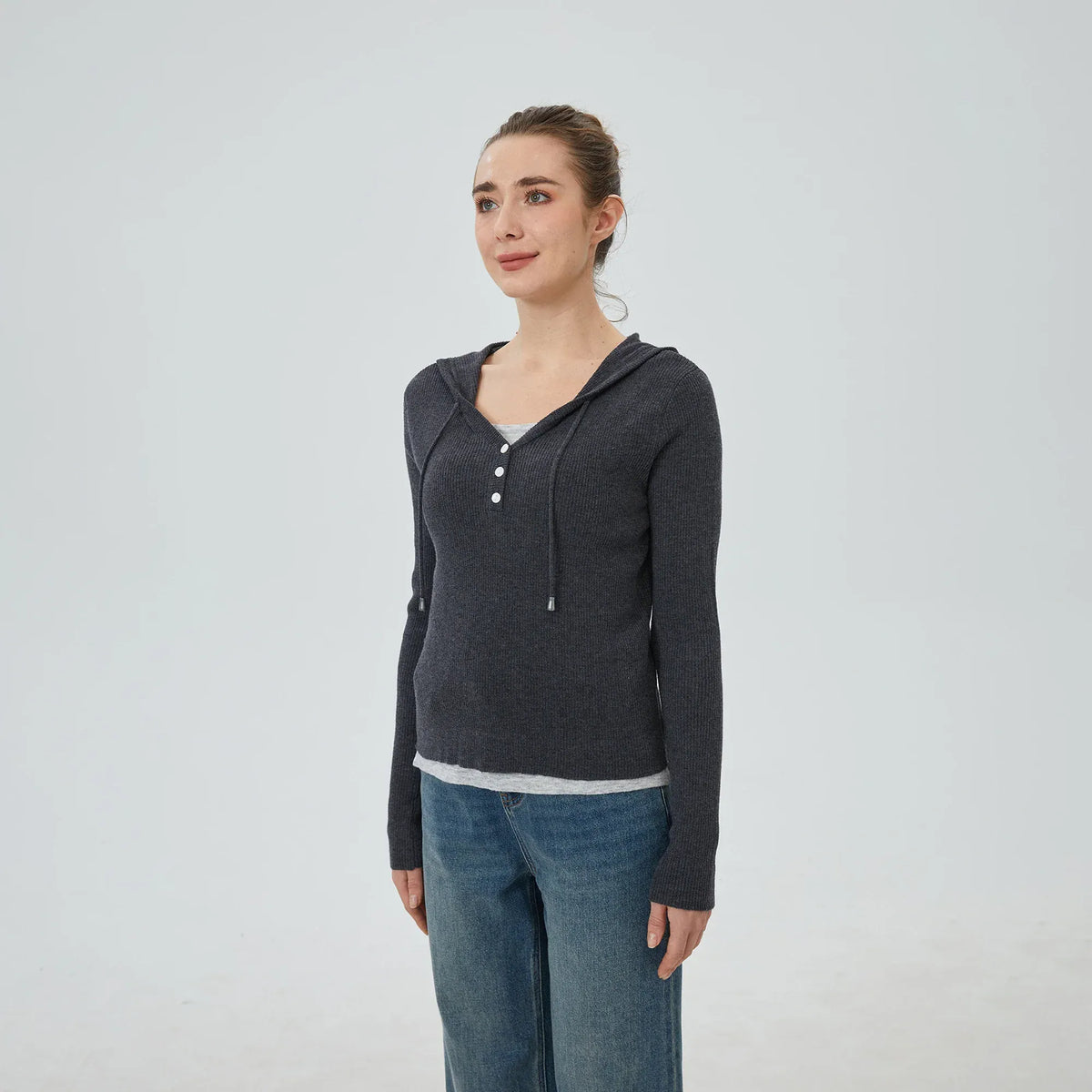 Color-Blocked Sweater for Women Image