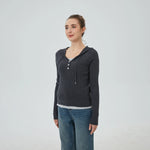 Color-Blocked Sweater for Women Image