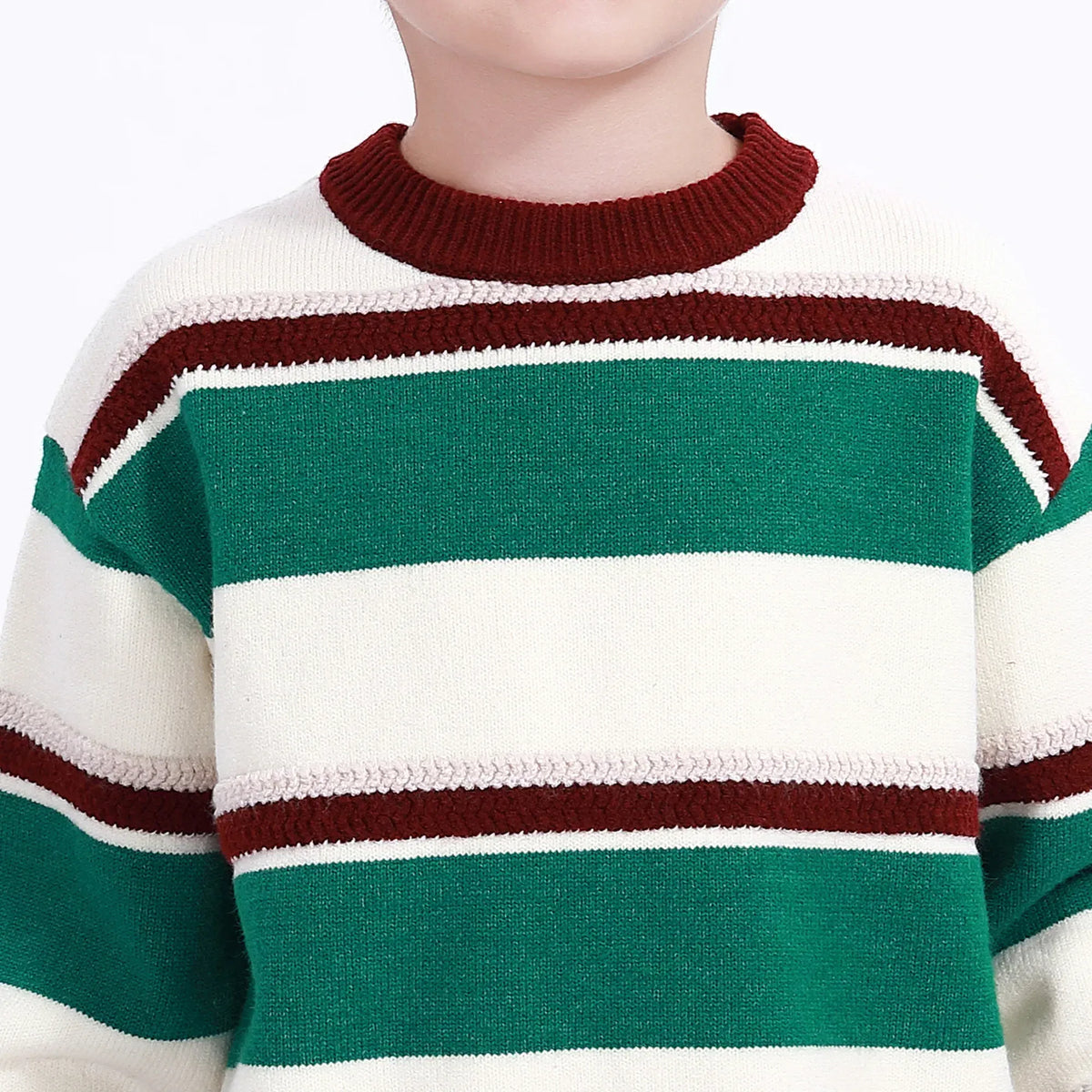 Casual Striped Pullover for Boys Image