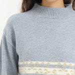 Elegant Color-Blocked Sweater for Women Image