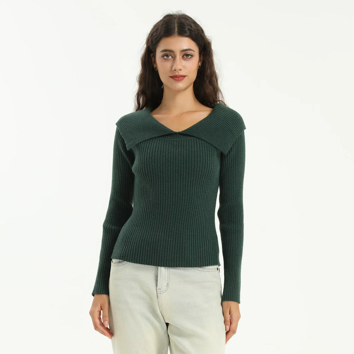 Elegant Plain Sweater for Women Image