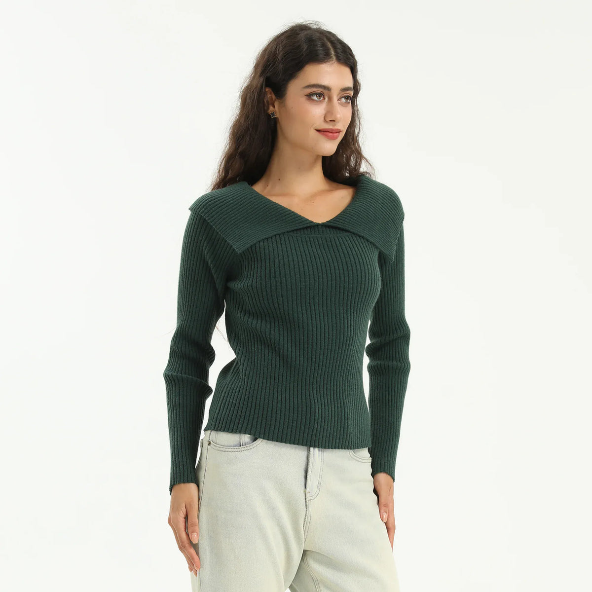 Elegant Plain Sweater for Women Image