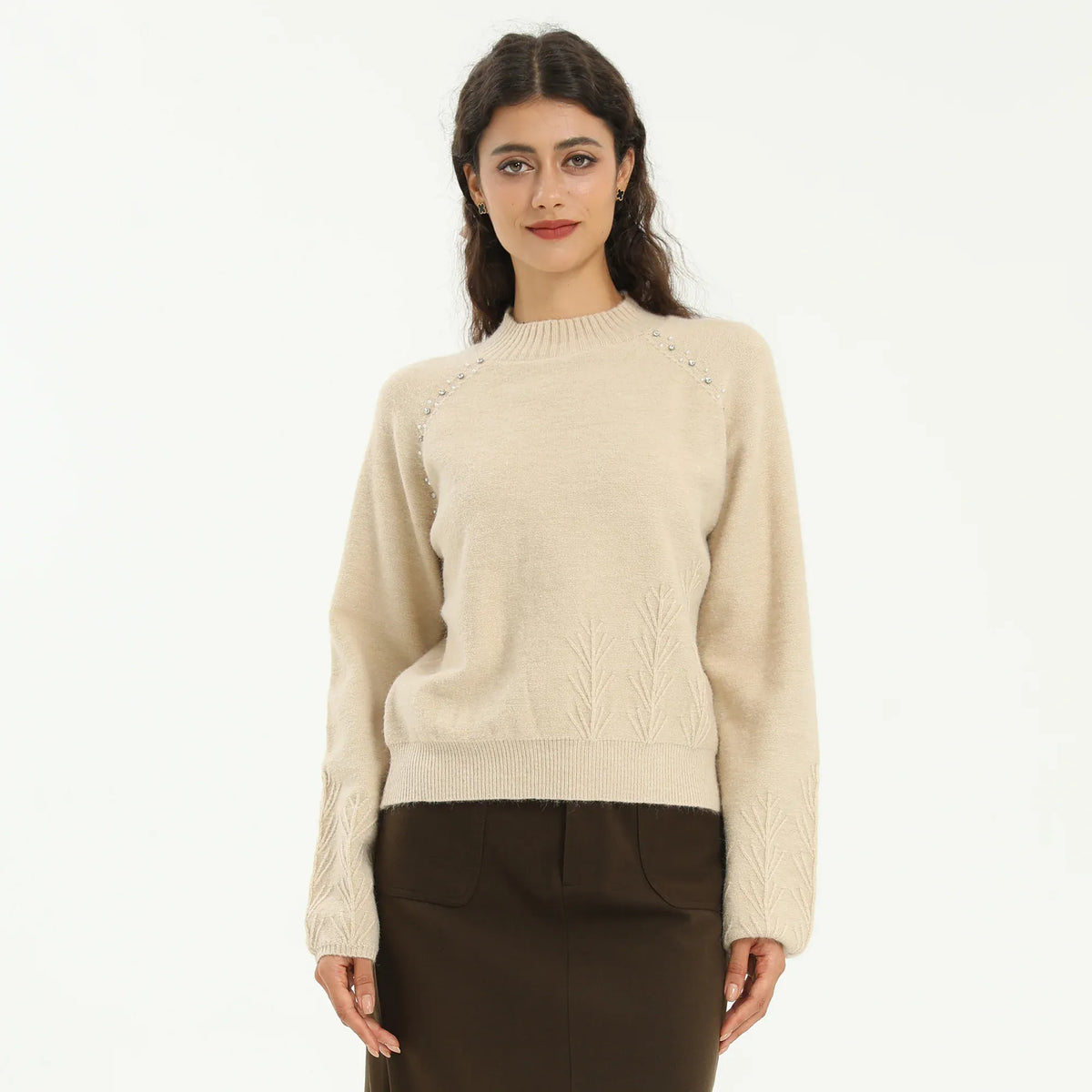 Elegant Jacquard Sweater for Women Image
