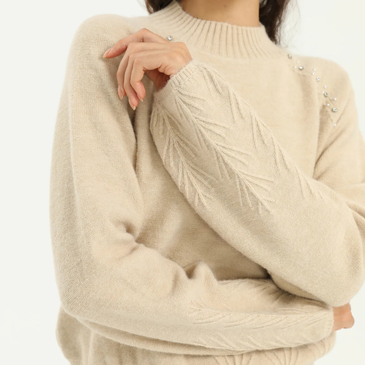 Elegant Jacquard Sweater for Women Image