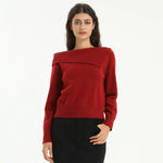 Elegant Plain Sweater for Women Image