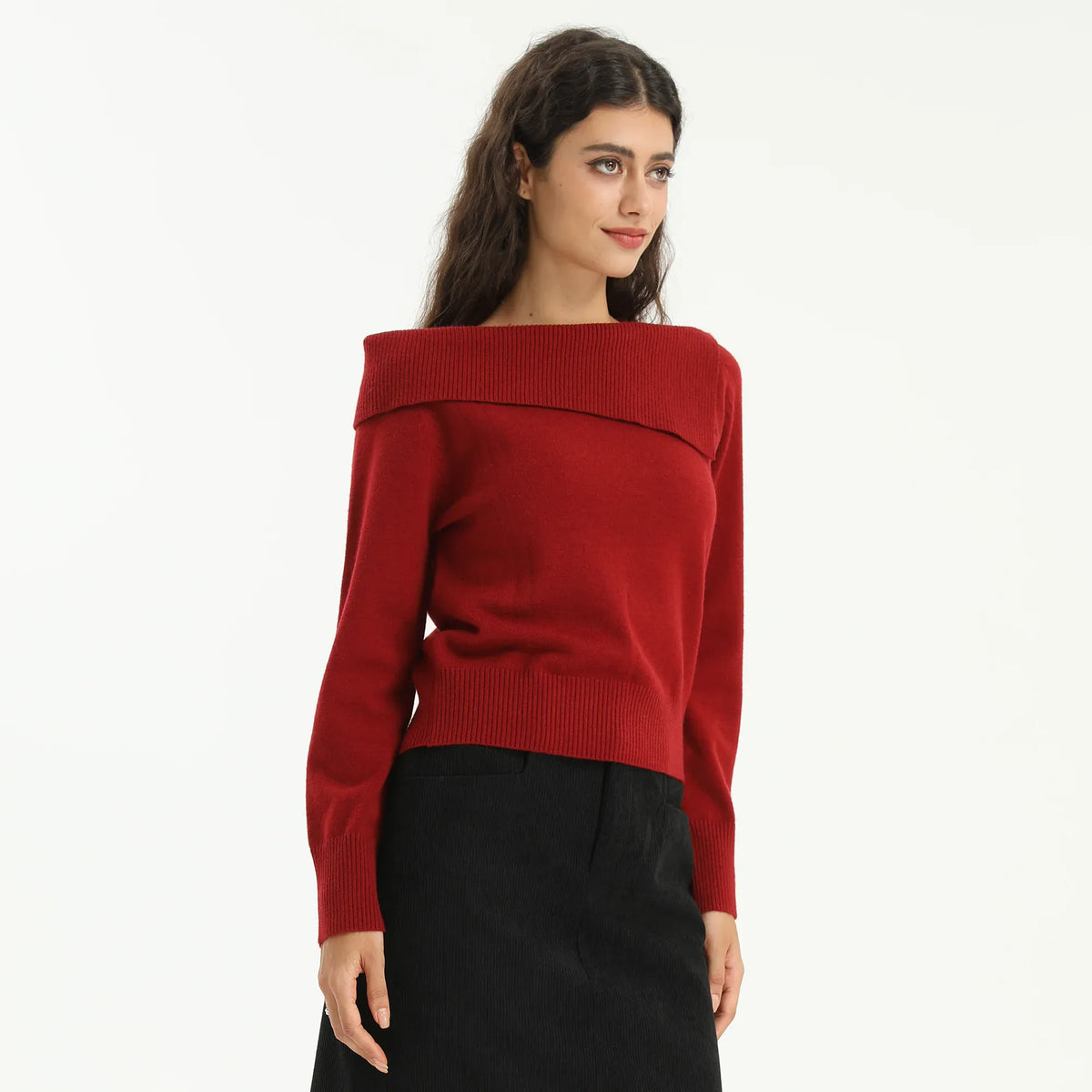 Elegant Plain Sweater for Women Image