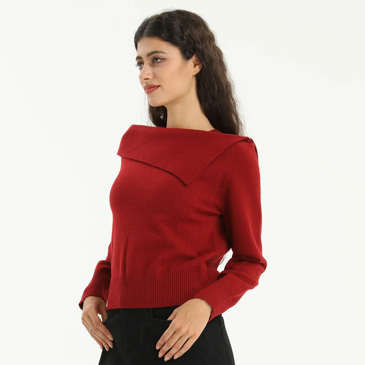 Elegant Plain Sweater for Women Image