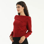 Elegant Plain Sweater for Women Image