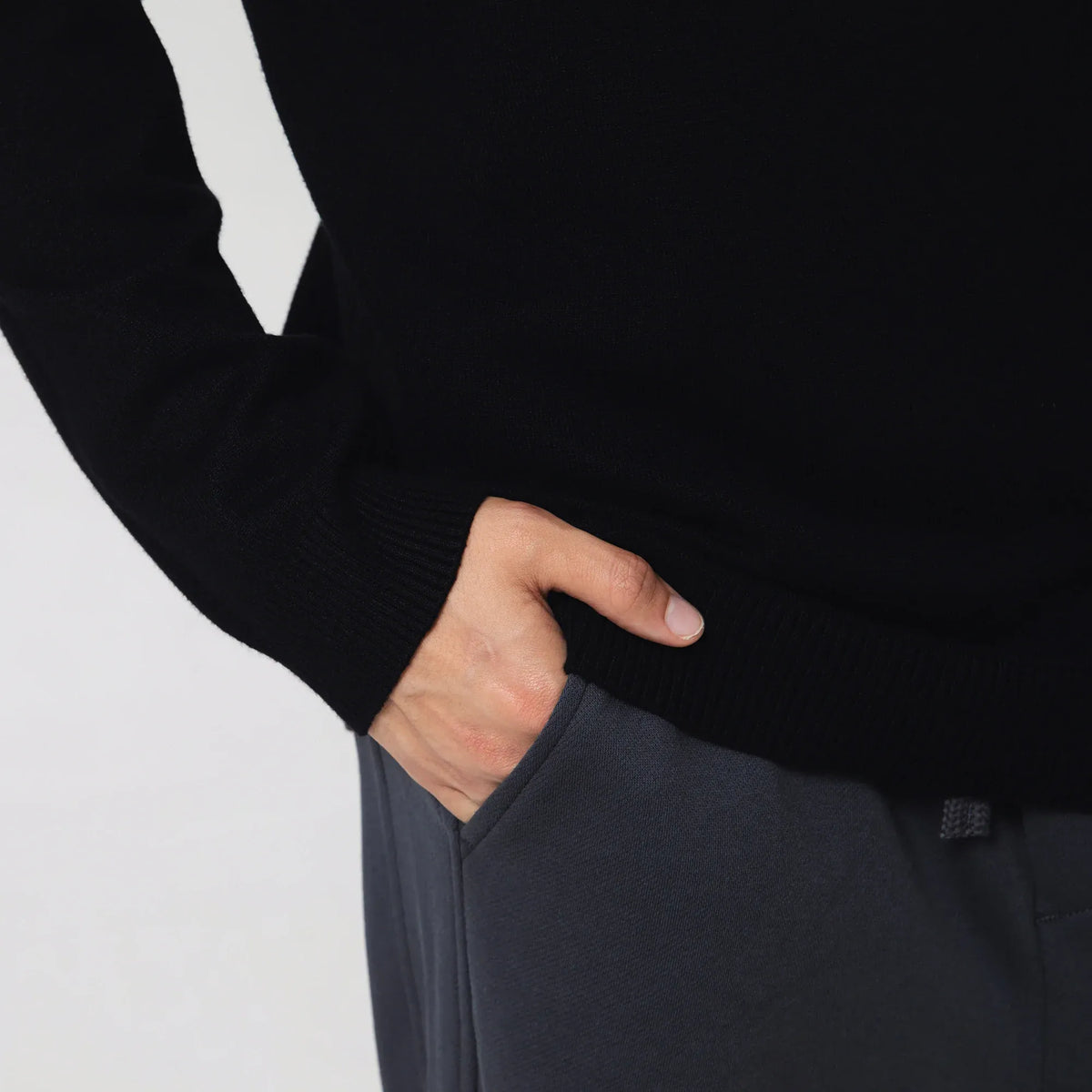 Casual Plain Sweater for Men Image