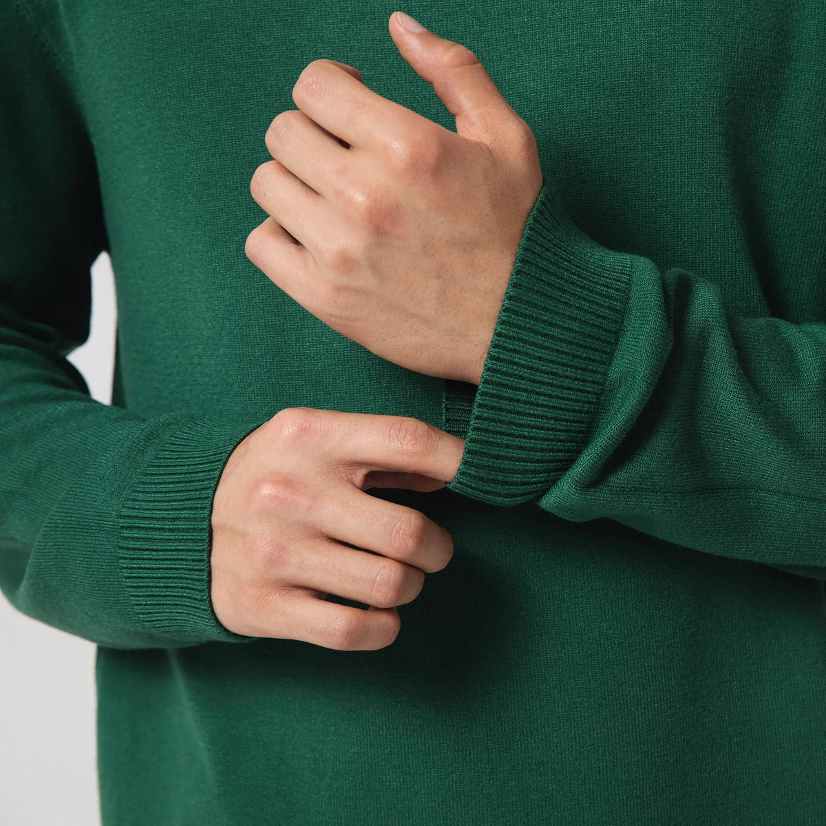 Casual Plain Sweater for Men Image