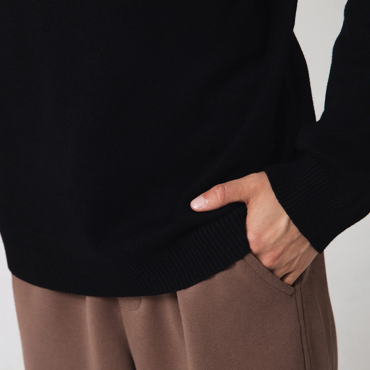 Casual Plain Sweater for Men Image