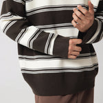 Casual Striped Sweater for Men Image
