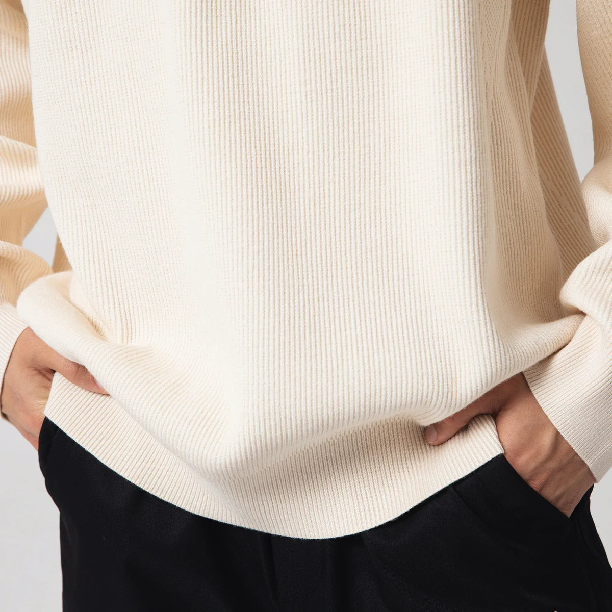 Casual Plain Sweater for Men Image