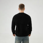 Embroidery Regular Sleeve Sweater with Tight for Men Image