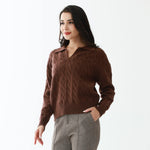 Elegant Jacquard Sweater for Women Image