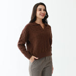 Elegant Jacquard Sweater for Women Image