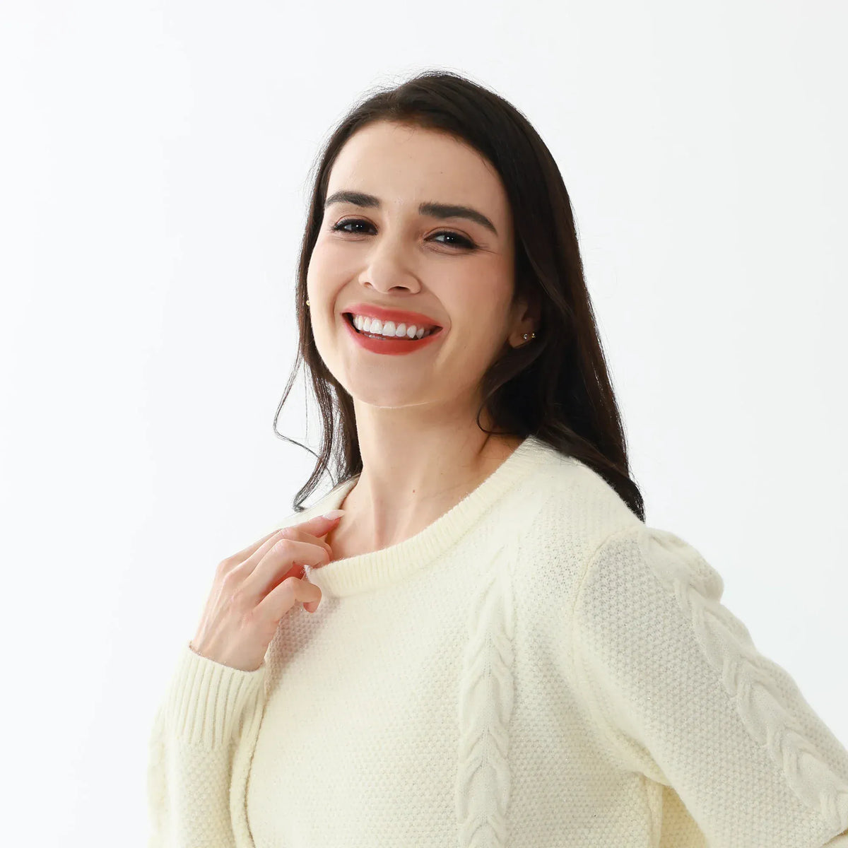 Elegant Jacquard Sweater for Women Image