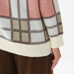 Elegant Checked Sweater for Women Image