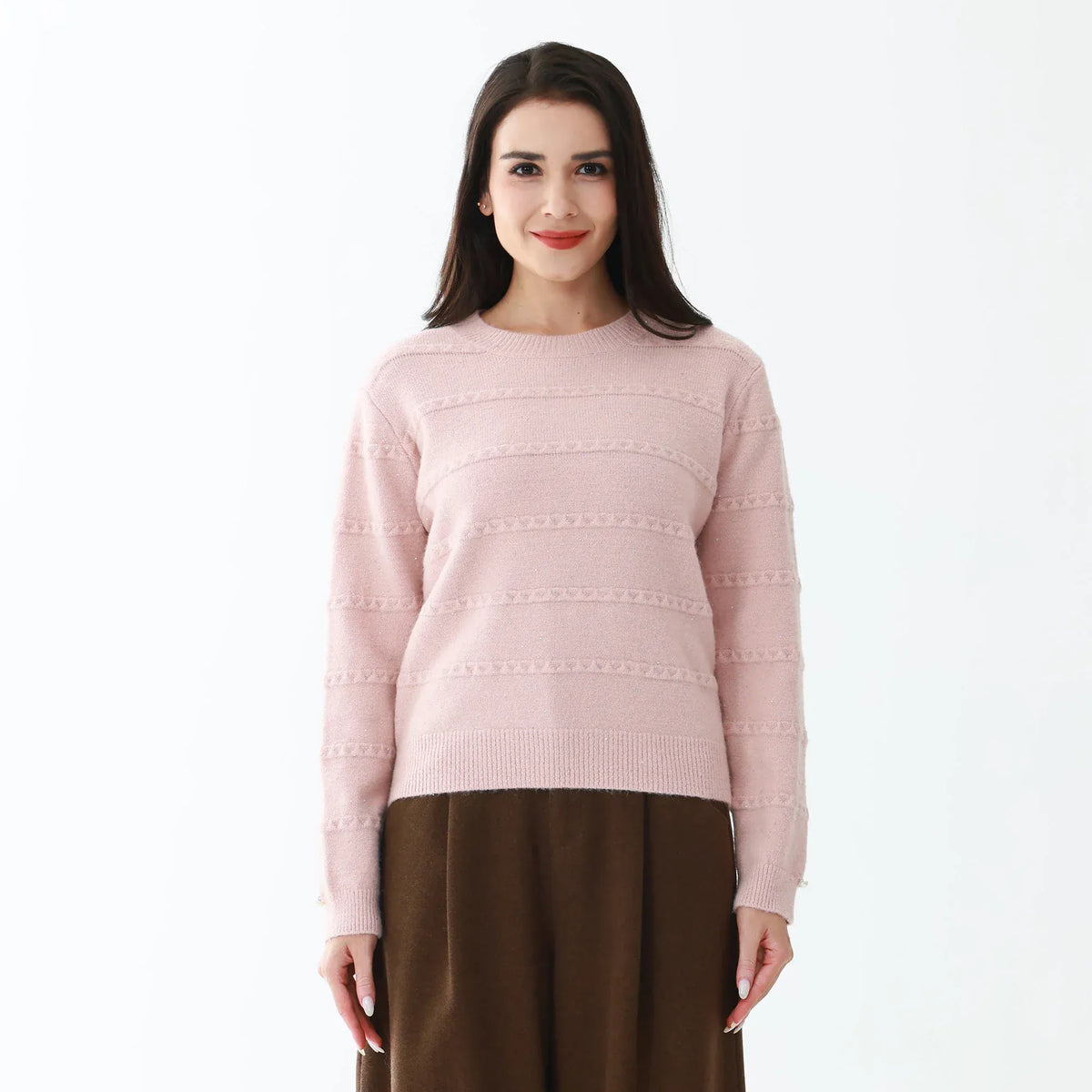 Elegant Jacquard Sweater for Women Image