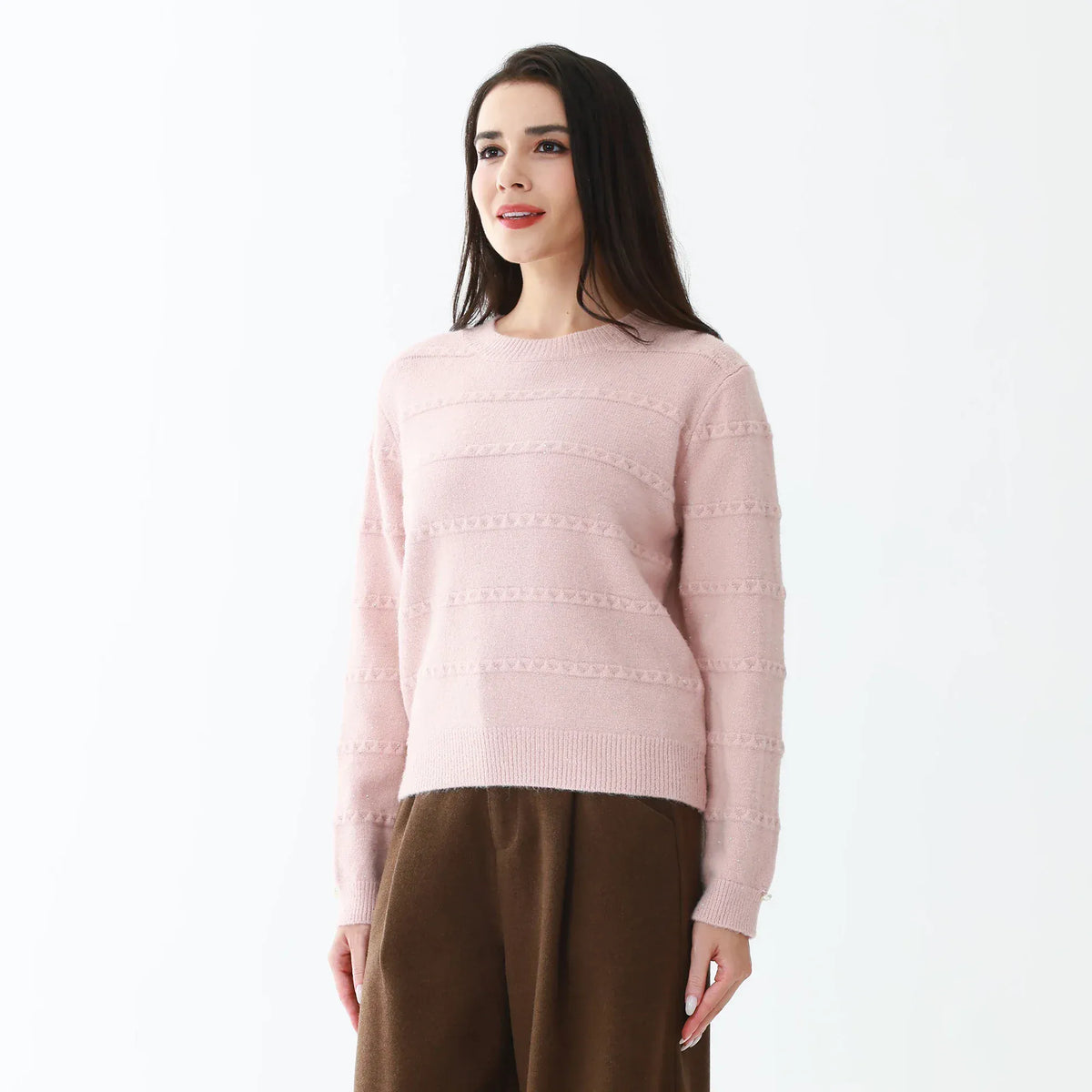Elegant Jacquard Sweater for Women Image