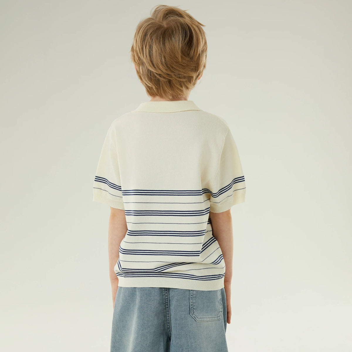 بولوشيرت كاجوال مخطط للأولاد