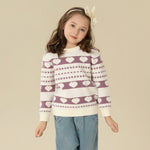 Prominent Print Sweater For Girls