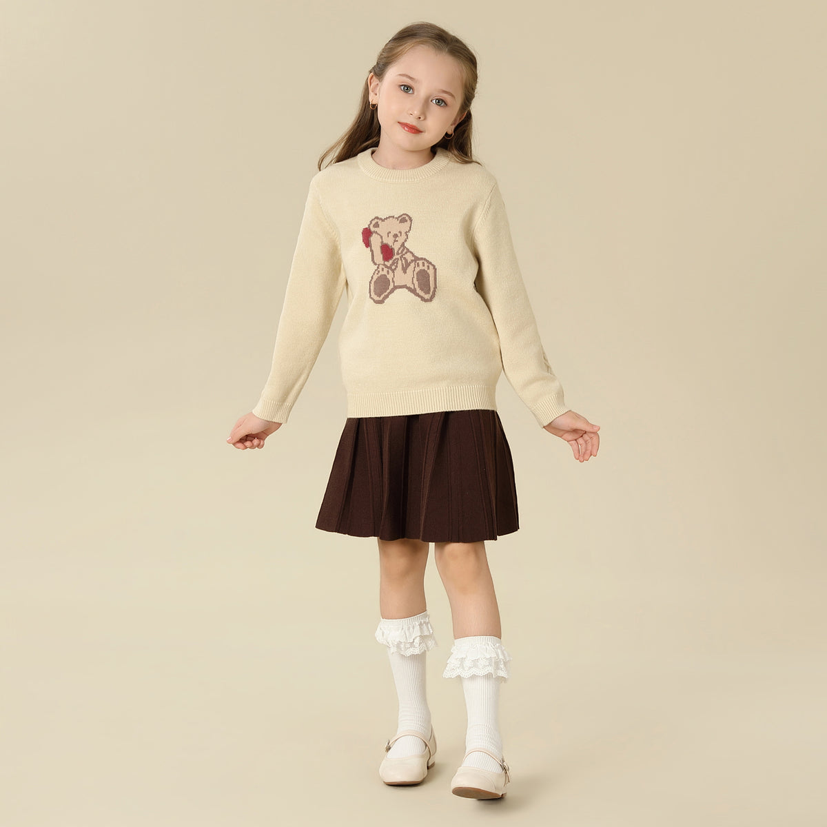 Prominent Print sweater For Girls