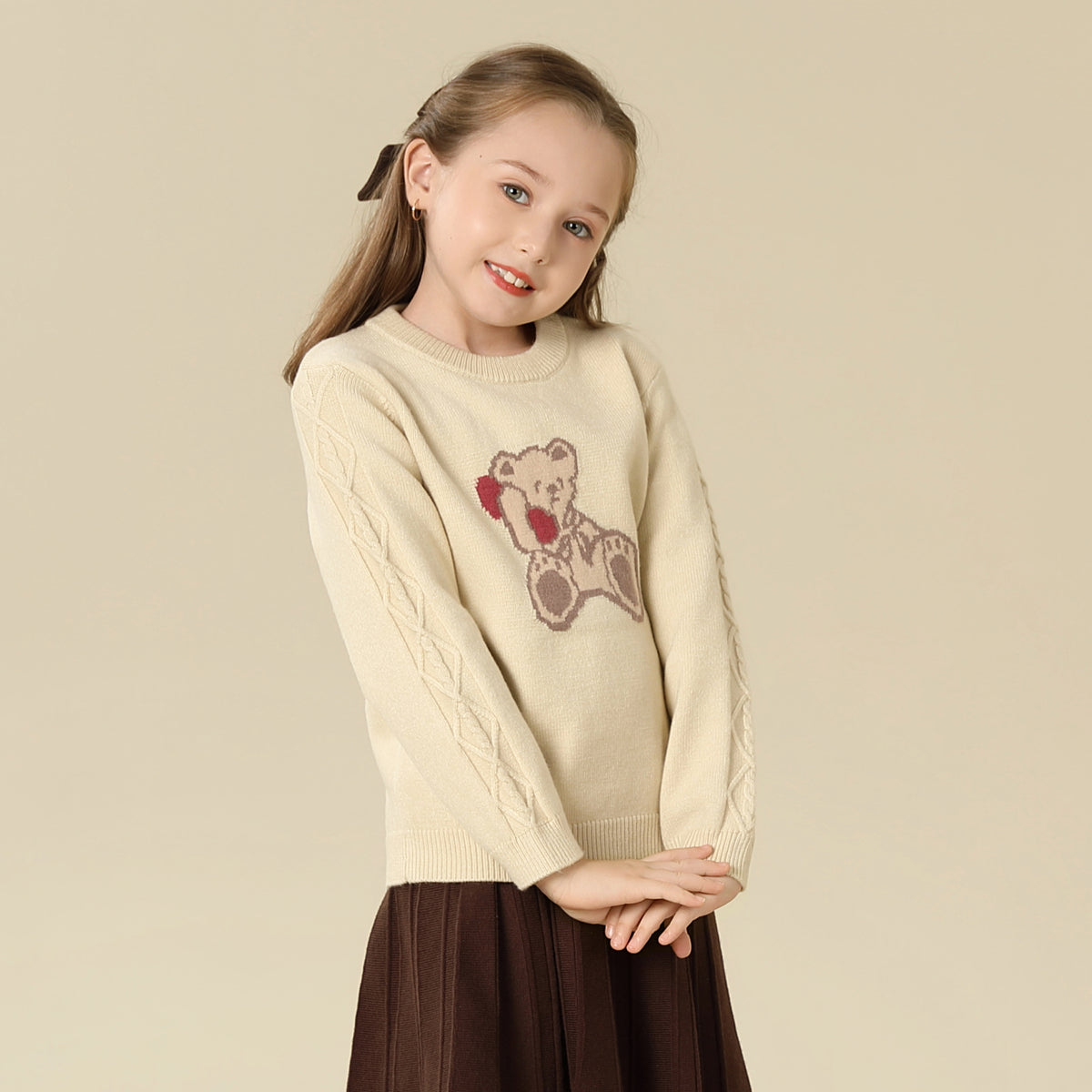 Prominent Print sweater For Girls