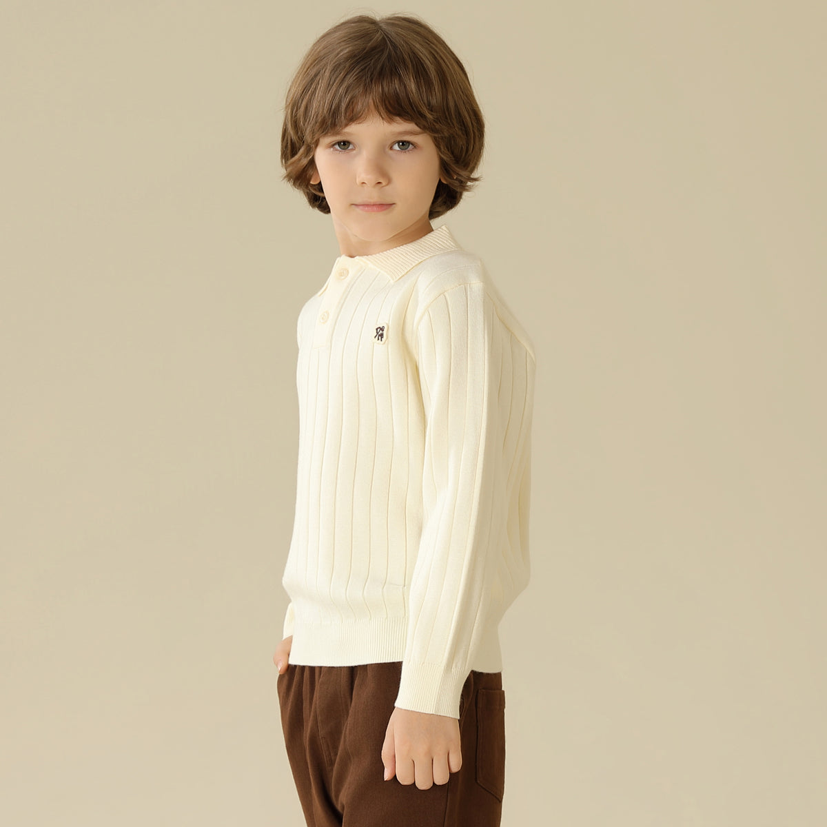 Badge Sweater For Boys