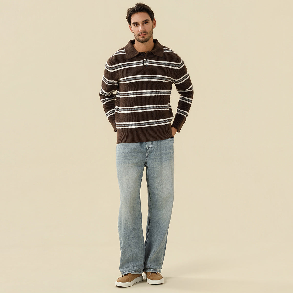 Striped Sweater For Men