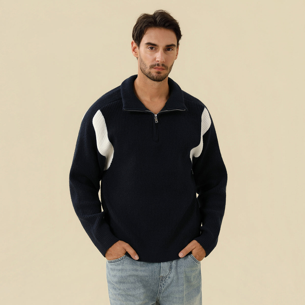 Prominent Print Sweater For Men