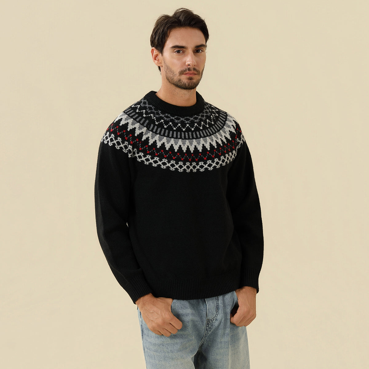 Prominent Print Sweater For Men