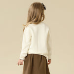 Prominent Print Sweater For Girls