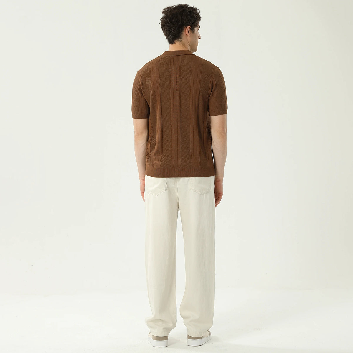 Jacquard Polo Shirt For Men