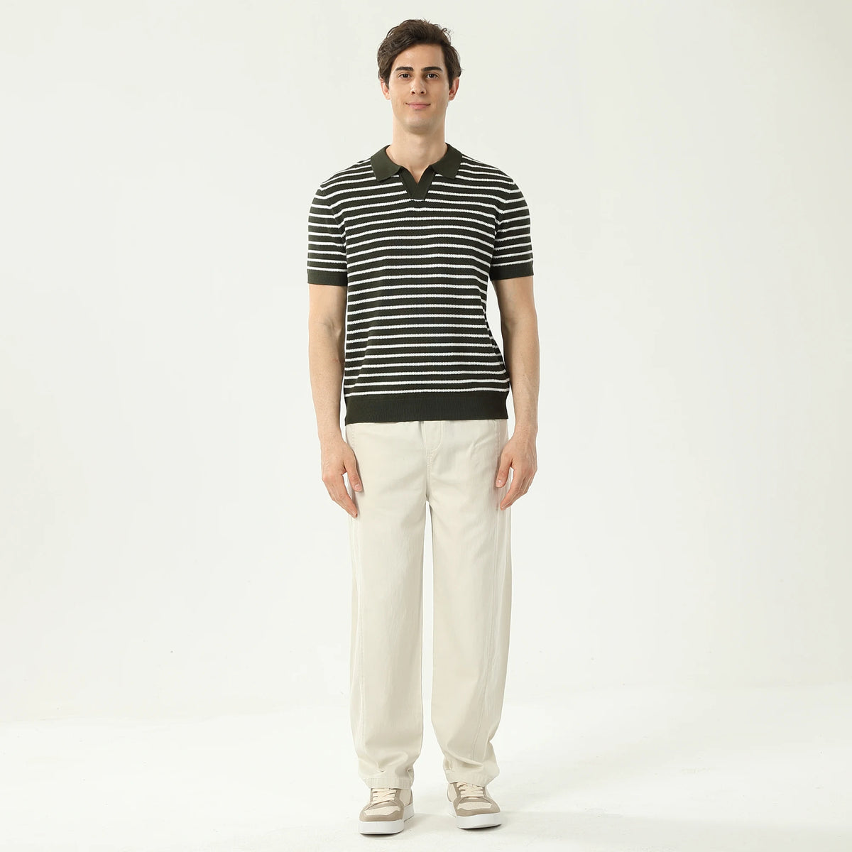 Striped Polo Shirt For Men
