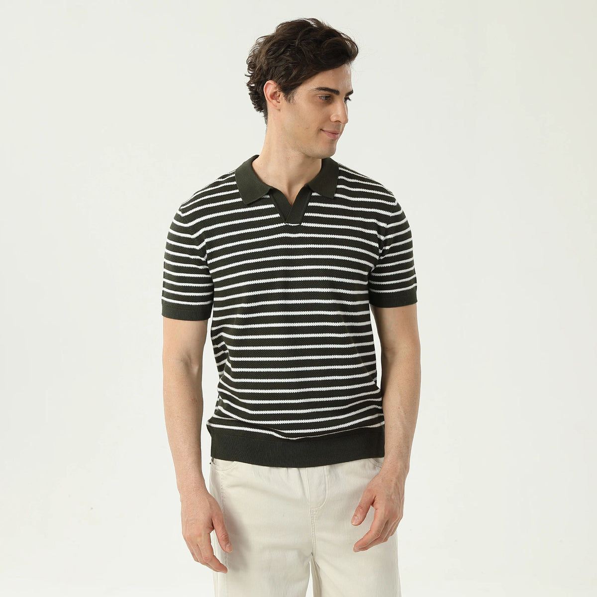 Striped Polo Shirt For Men